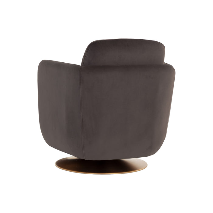 Sunpan Gilley Mid Century Modern Swivel Lounge Chair