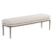 Sunpan Koffi Polyester Fabric Metal Base Bench