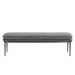 Sunpan Koffi Polyester Fabric Metal Base Bench