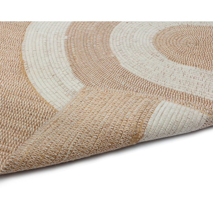 Sunpan Derby Hand-Woven Crescent Pattern Outdoor Rug