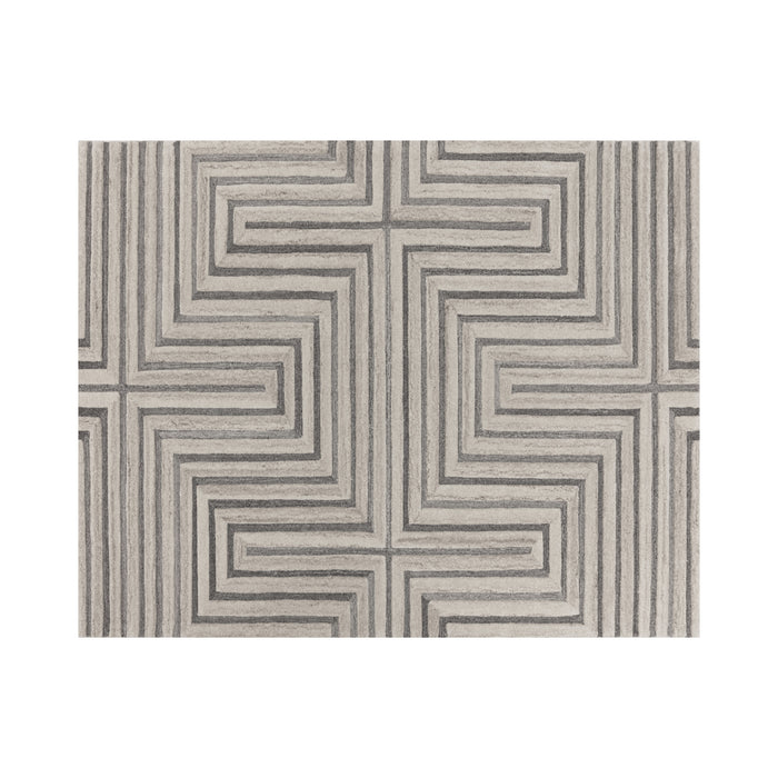 Sunpan Oslow Beige Hand-Tufted Wool Area Rug