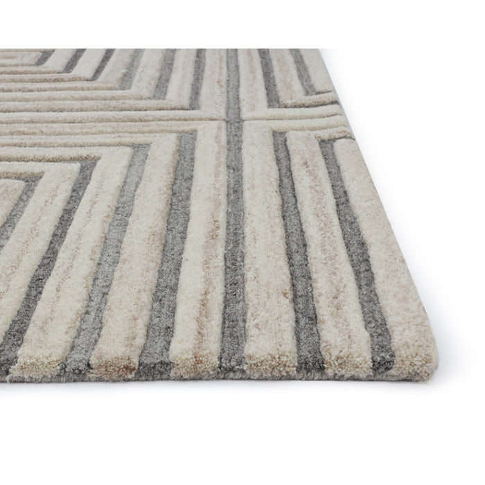 Sunpan Oslow Beige Hand-Tufted Wool Area Rug