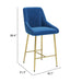 Zuo Madelaine Counter Stool