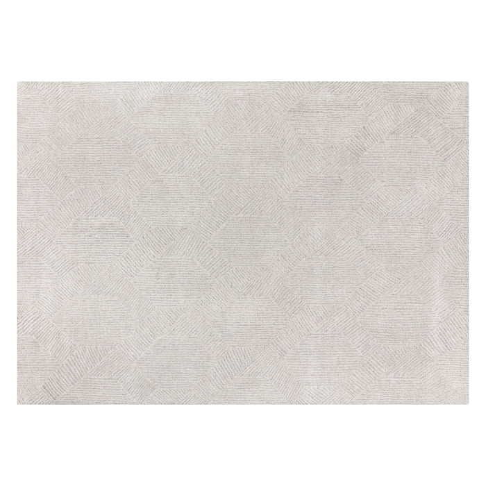 Sunpan Calais Hand-Tufted Wool Light Grey Area Rug