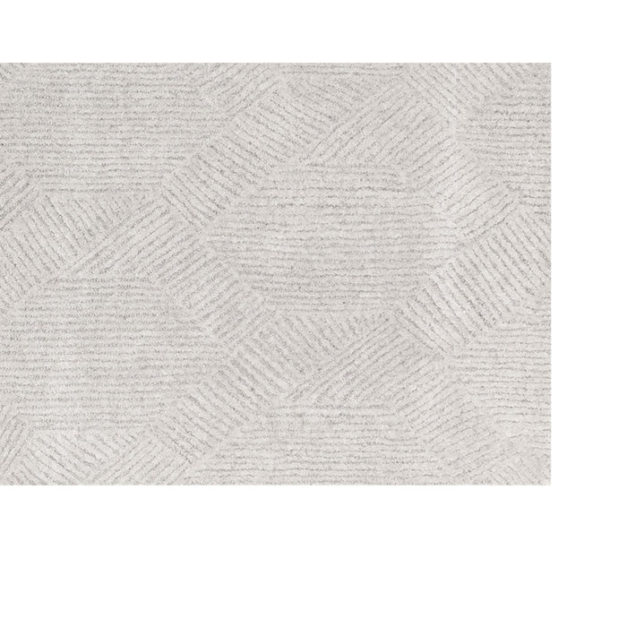 Sunpan Calais Hand-Tufted Wool Light Grey Area Rug