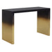 Sunpan Monaro Black Gold Ombre Stainless Steel Console Table 