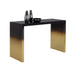 Sunpan Monaro Black Gold Ombre Stainless Steel Console Table 