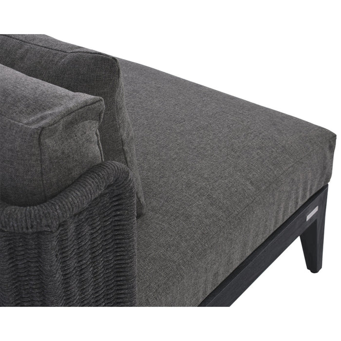 Sunpan Ibiza 2-Seater Armless Weatherproof Fabric Outdoor Sofa