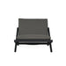 Sunpan Bari Black Fabric Mid Century Modern Lounge Chair 