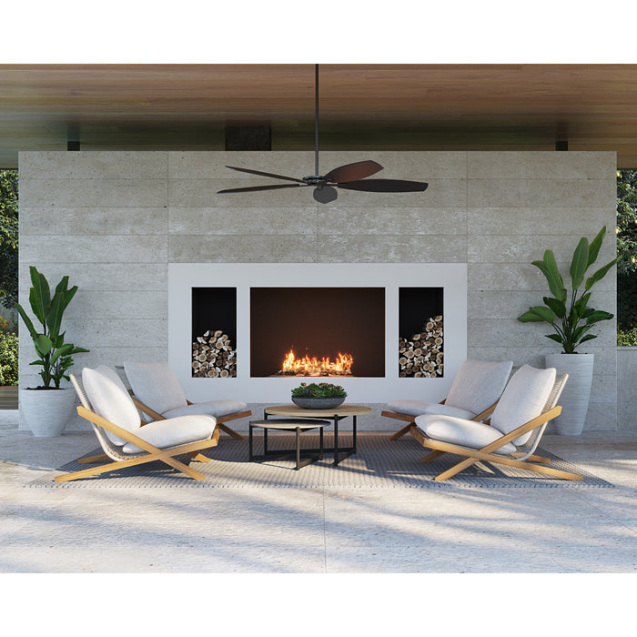 Sunpan Bari White Fabric Mid Century Modern Lounge Chair 