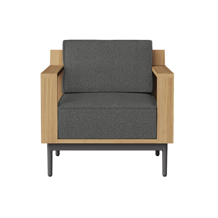 Sunpan Modern Cagliari Armchair Fabric Lounge Chair