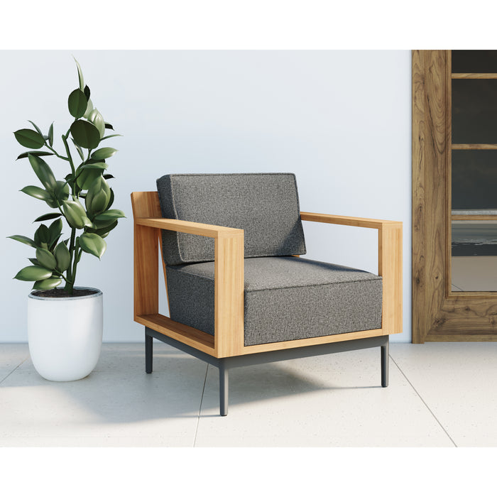 Sunpan Modern Cagliari Armchair Fabric Lounge Chair