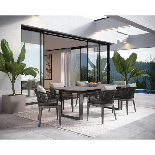 Sunpan Modern Capri Outdoor Fabric Dining Armchair