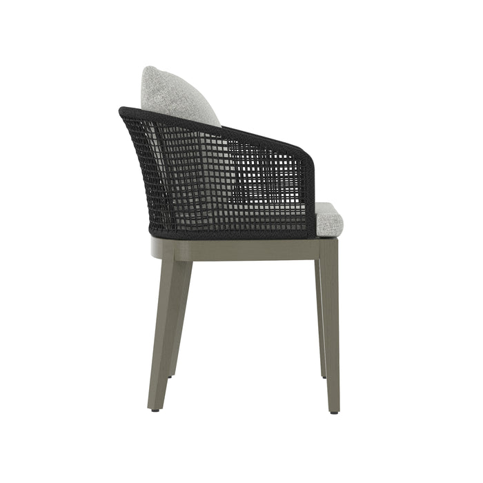 Sunpan Modern Capri Outdoor Fabric Dining Armchair