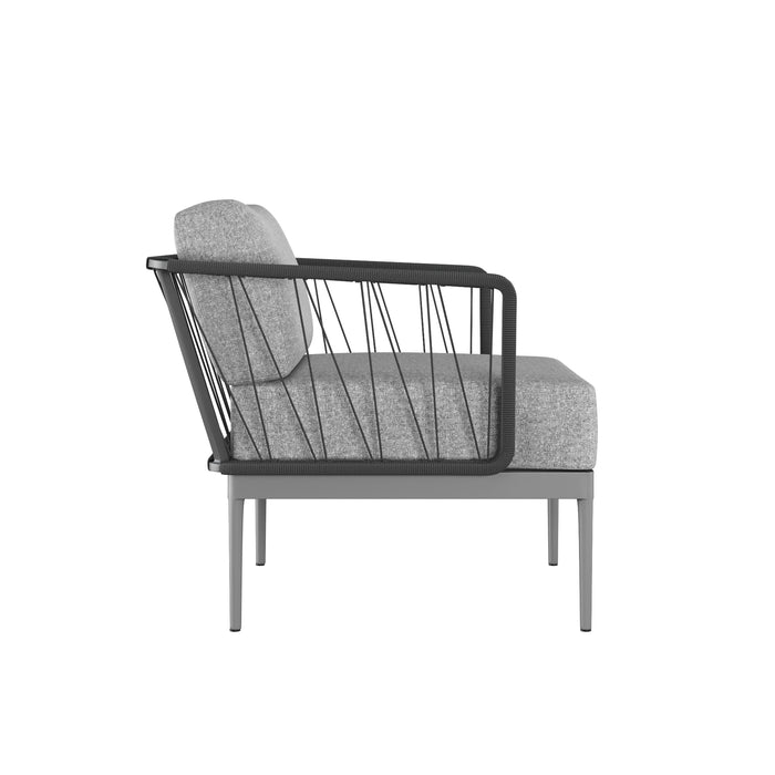 Sunpan Modern Catania Weatherproof Fabric Outdoor Armchair