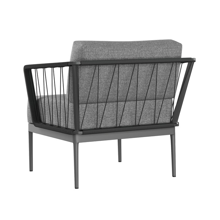 Sunpan Modern Catania Weatherproof Fabric Outdoor Armchair