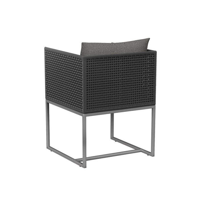 Sunpan Modern Crete Outdoor Fabric Dining Armchair