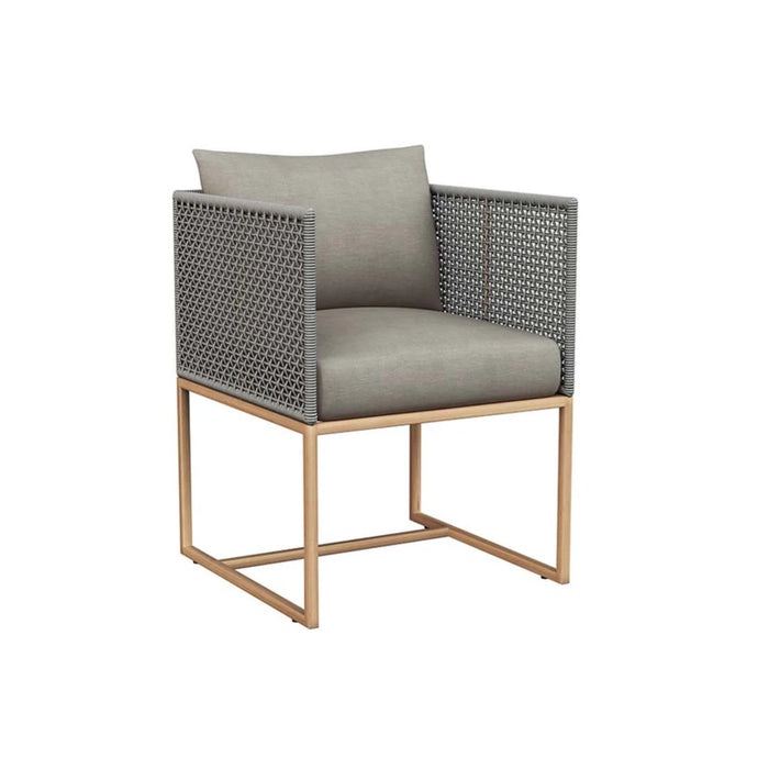 Sunpan Modern Crete Outdoor Fabric Dining Armchair