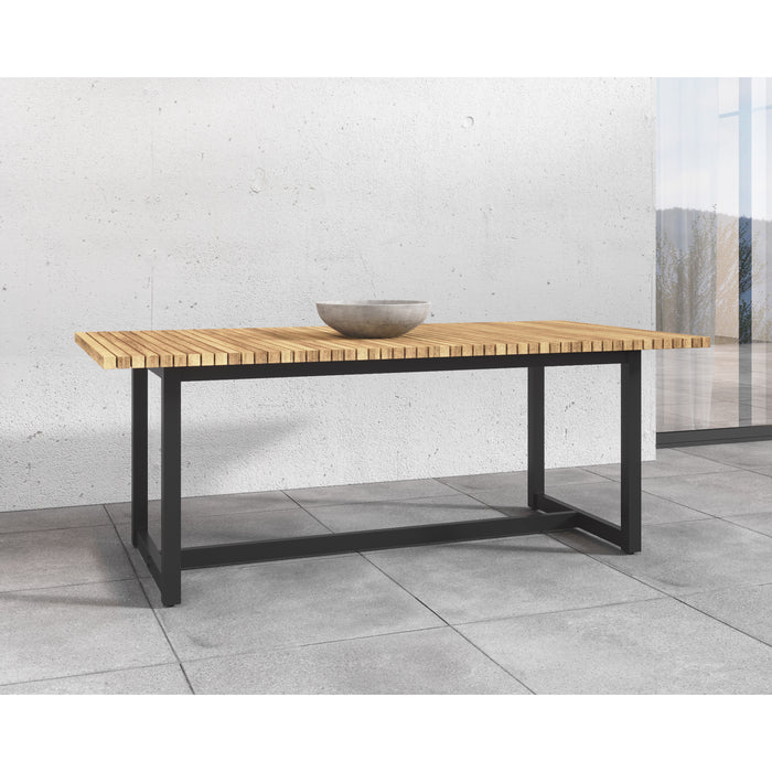 Sunpan Geneve Extension Rectangle Wood Dining Table