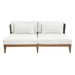 Sunpan Ibiza 2-Seater Armless Weatherproof Fabric Outdoor Sofa