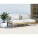 Sunpan Ibiza 2-Seater Armless Weatherproof Fabric Outdoor Sofa