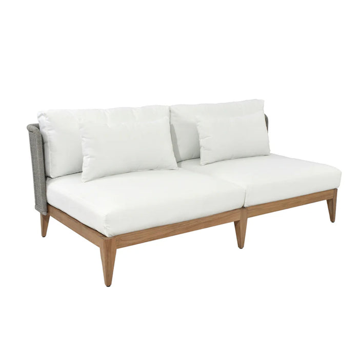 Sunpan Ibiza 2-Seater Armless Weatherproof Fabric Outdoor Sofa