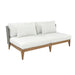 Sunpan Ibiza 2-Seater Armless Weatherproof Fabric Outdoor Sofa