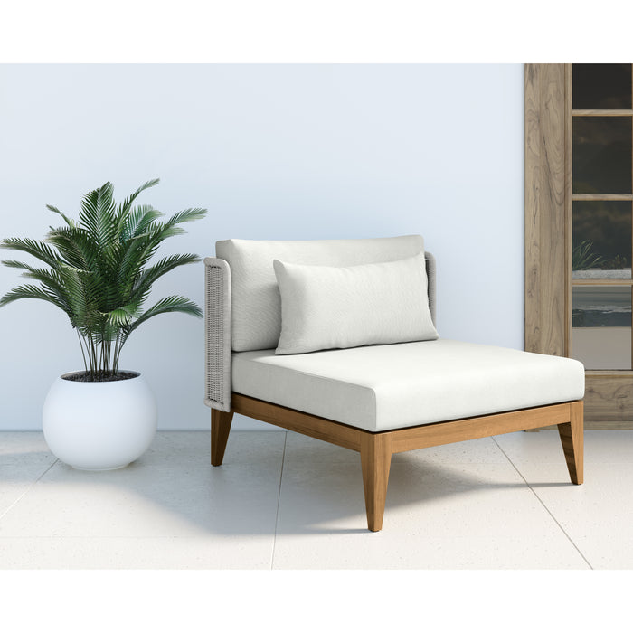 Sunpan Modern Ibiza Outdoor Fabric Armless Accent Chair