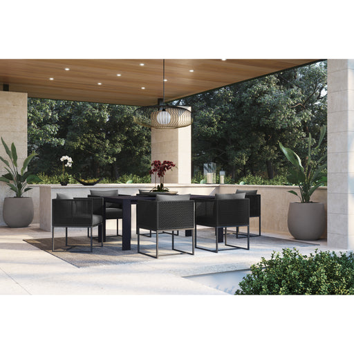 Sunpan Modern Lucerne 70" Rectangle Aluminum Dining Table