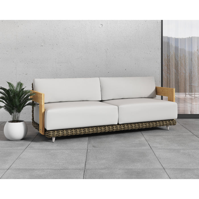 Sunpan Modern Potenza Weatherproof Fabric Outdoor Sofa