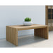 Sunpan Modern Viga Rectangle Outdoor Wood Coffee Table