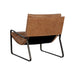 Sunpan Zancor Tan Leather Lounge Chair 