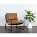 Sunpan Zancor Tan Leather Lounge Chair 