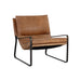 Sunpan Zancor Tan Leather Lounge Chair 