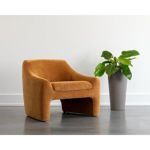 Sunpan Nevaeh Polyester Fabric Modern Lounge Chair
