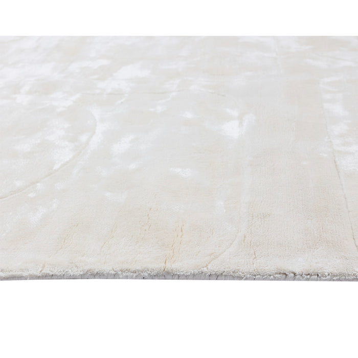 Sunpan Caruso Modern Hand-Loomed White Area Rug