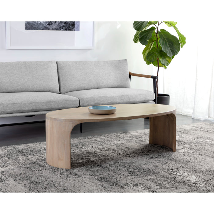 Sunpan Tomas Light Wash Solid Acacia Wood  Coffee Table 