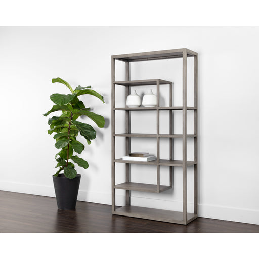 Sunpan Kenzie  Solid Mango Wood  Shelves Bookcase