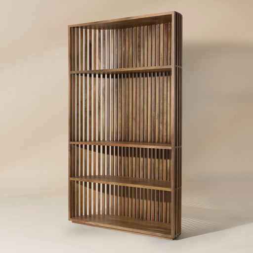 Sunpan Tessa Solid Brown Mango Wood Bookcase 