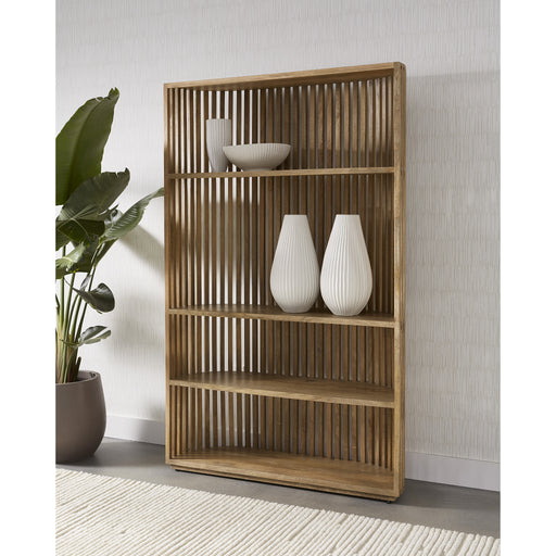 Sunpan Tessa Solid Brown Mango Wood Bookcase 