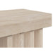 Sunpan Cadence Solid Oak Light Wash Wood Bench 