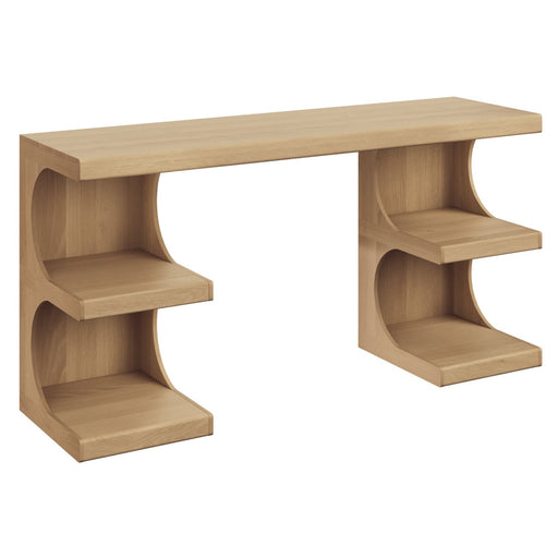 Sunpan Catrine Natural Solid Oak Wood Desk 