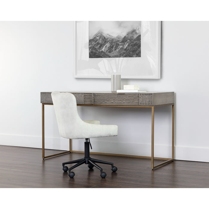 Sunpan Markel Grey Solid Mango Wood Desk 