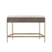 Sunpan Mauro Grey Marble Wood Top Console Table 