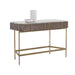 Sunpan Mauro Grey Marble Wood Top Console Table 