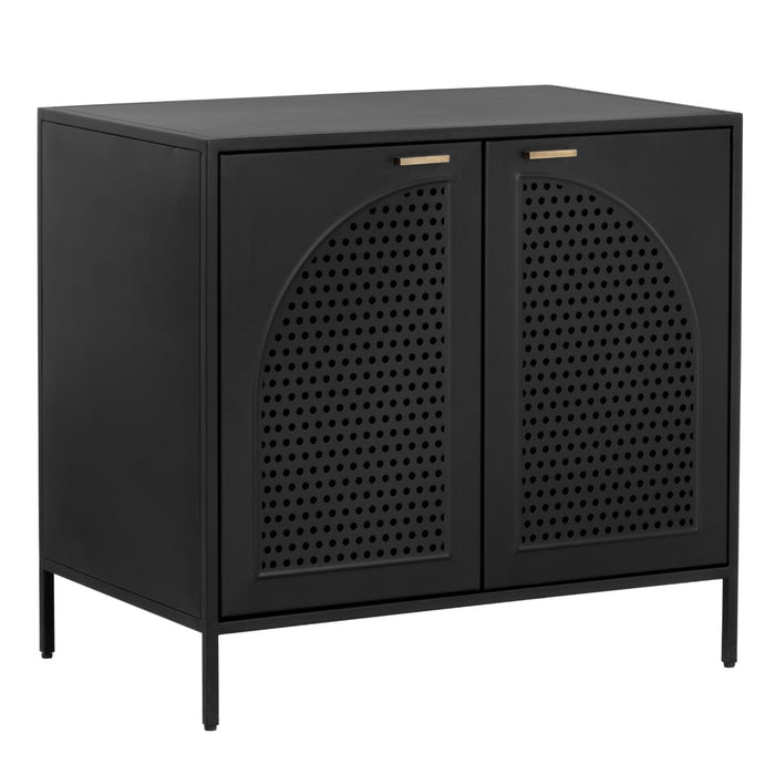 Sunpan Aziza Powder Coated Black Iron Nightstand 