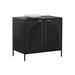 Sunpan Aziza Powder Coated Black Iron Nightstand 