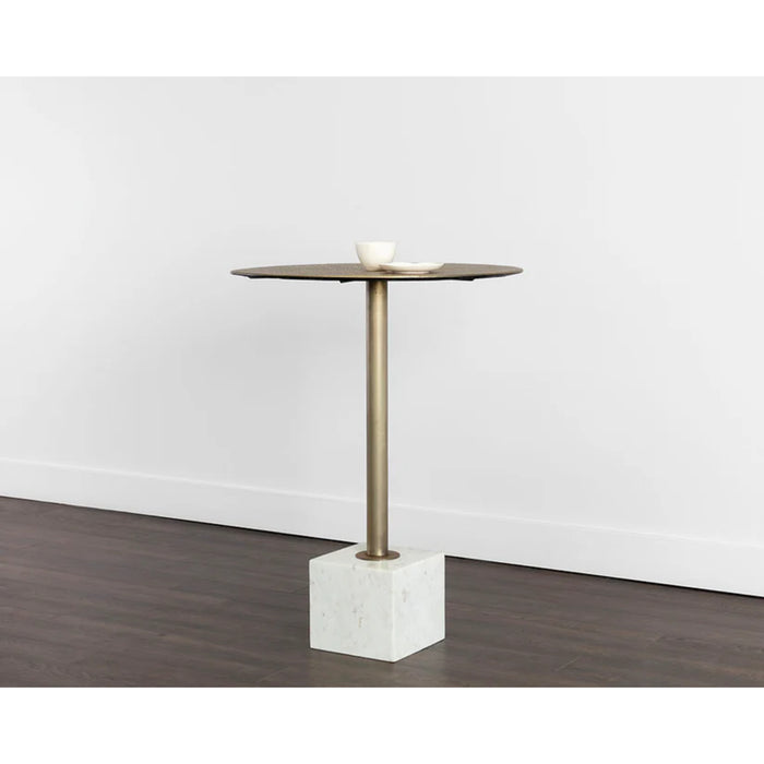 Sunpan Kata White Marble Bar Table 