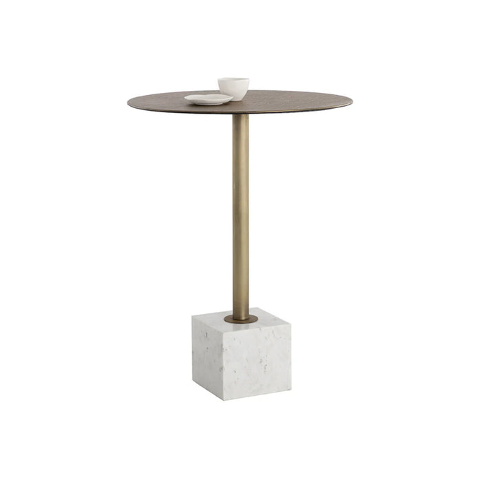 Sunpan Kata White Marble Bar Table 