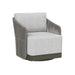 Sunpan Allariz Grey Modern Swivel Armchair 